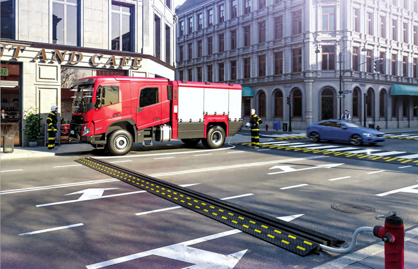 Mostek przejazdowy 75 szerokość 50 cm użycie przez straż pożarną